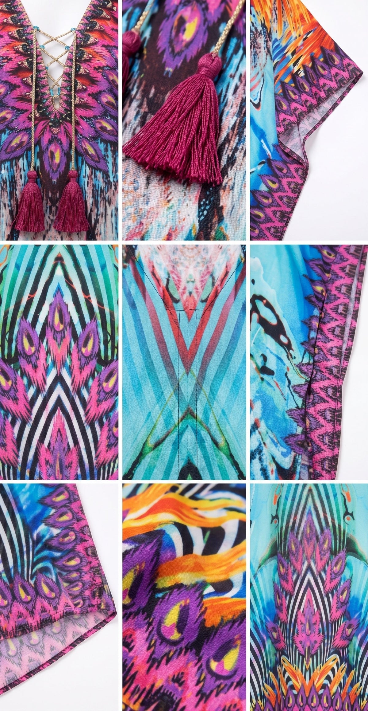 Sakkas Georgettina Flowy Long Caftan Dress/Cover Up