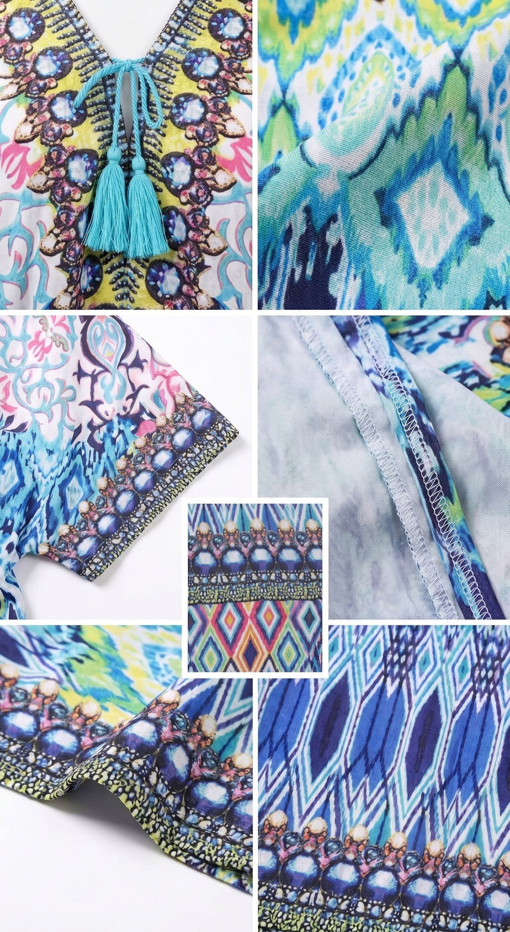 Sakkas Georgettina Flowy Long Caftan Dress/Cover Up