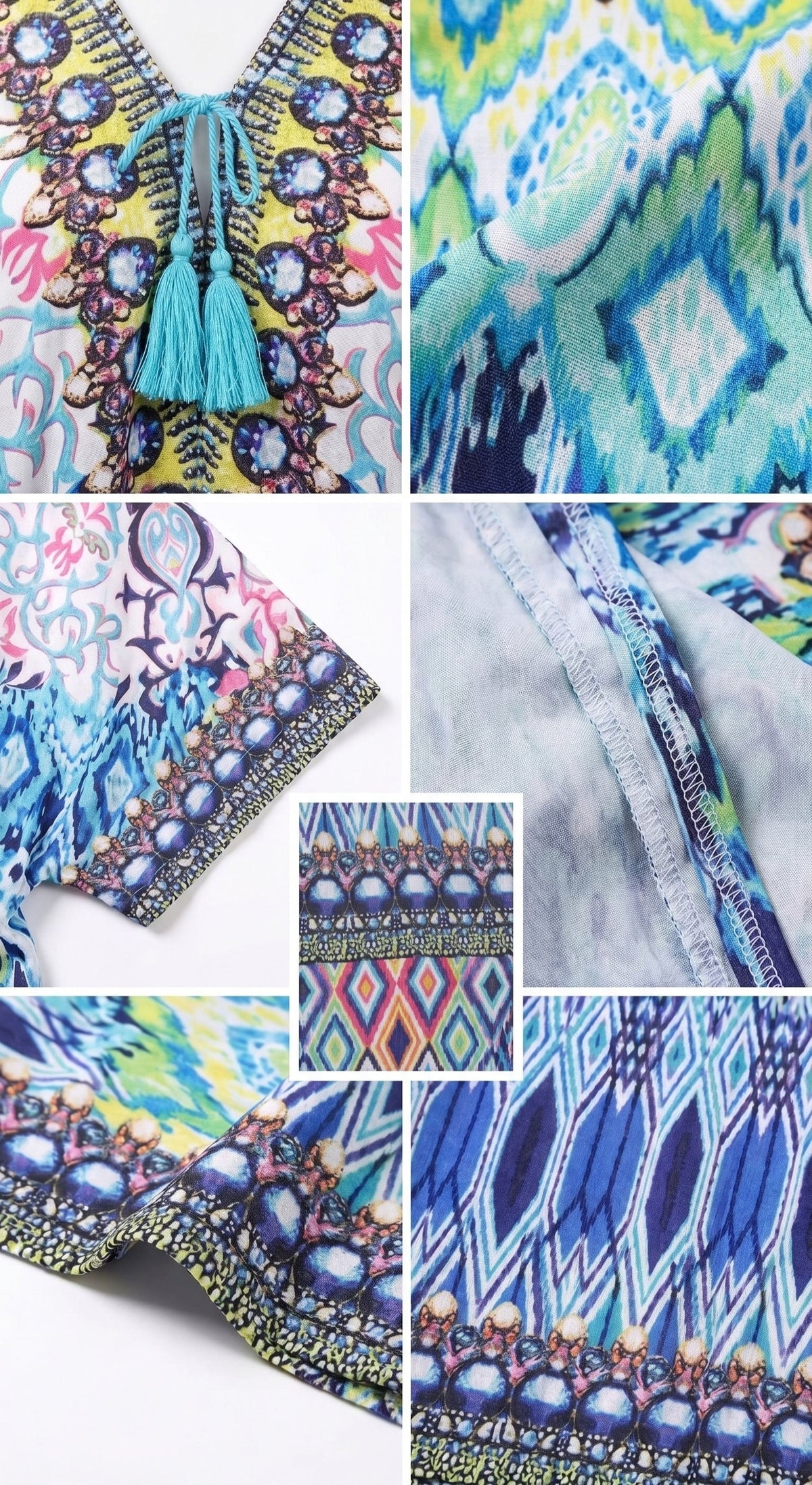 Sakkas Georgettina Flowy Long Caftan Dress/Cover Up