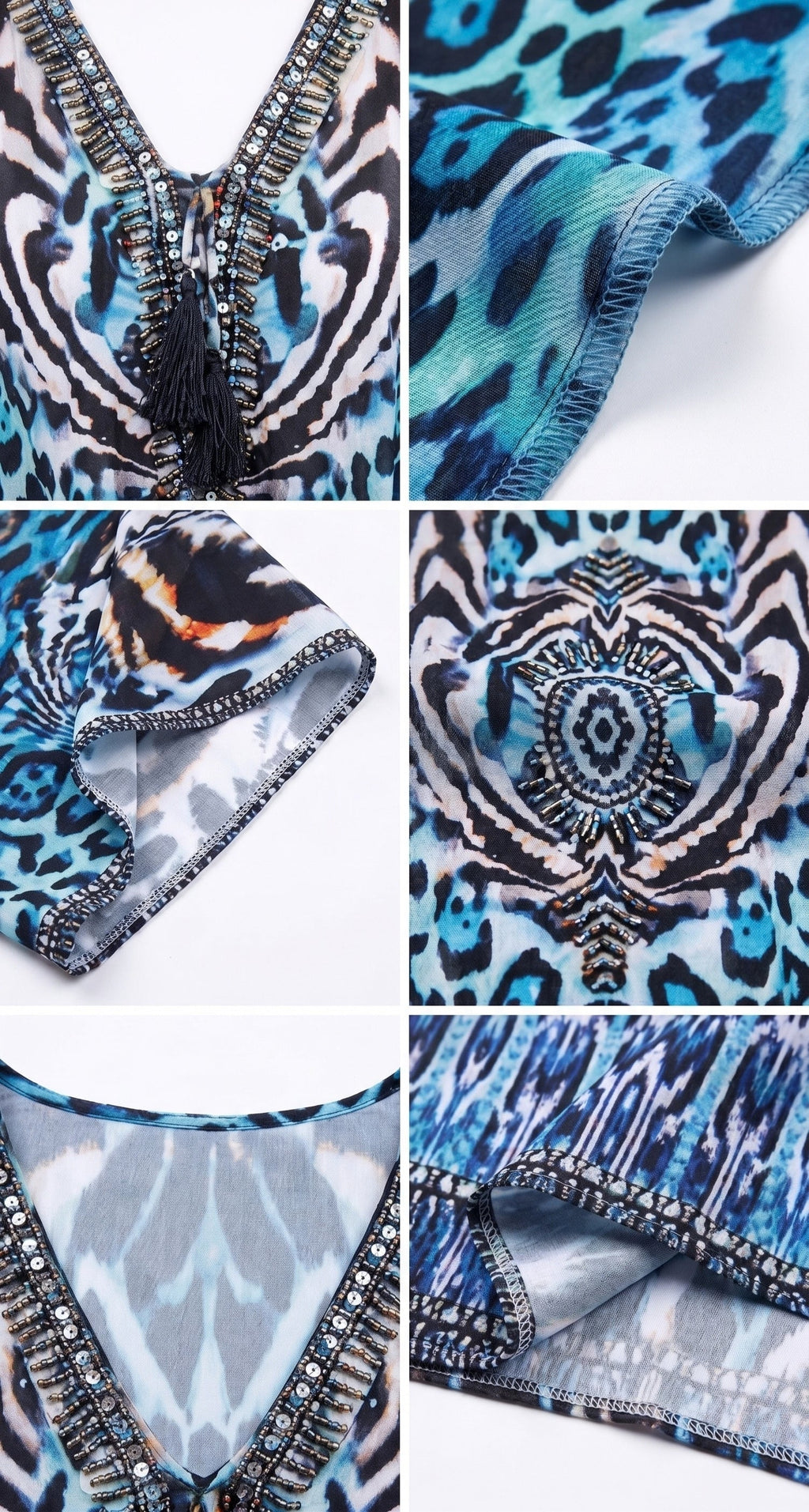 Sakkas Georgettina Flowy Long Caftan Dress/Cover Up