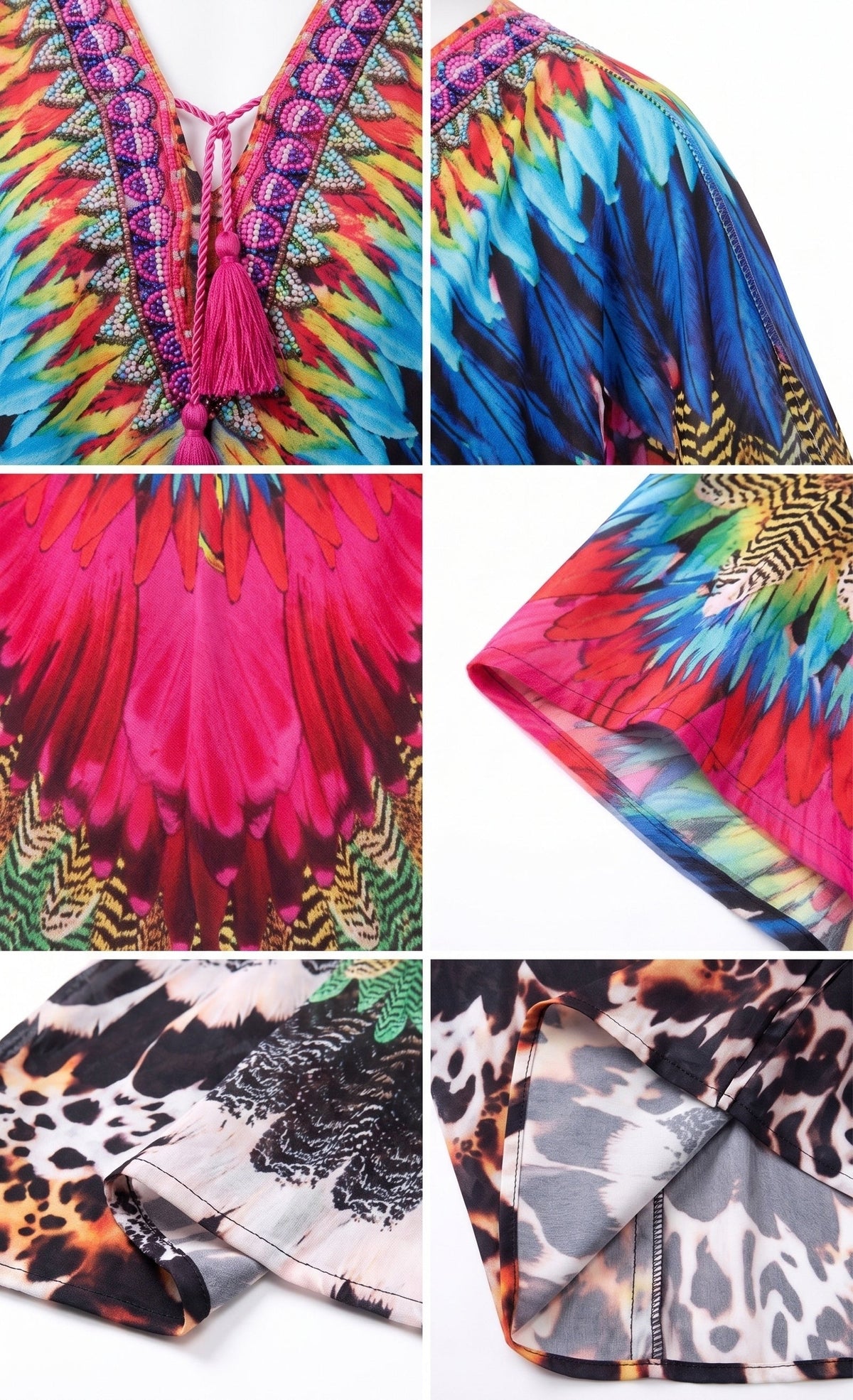 Sakkas Georgettina Flowy Long Caftan Dress/Cover Up